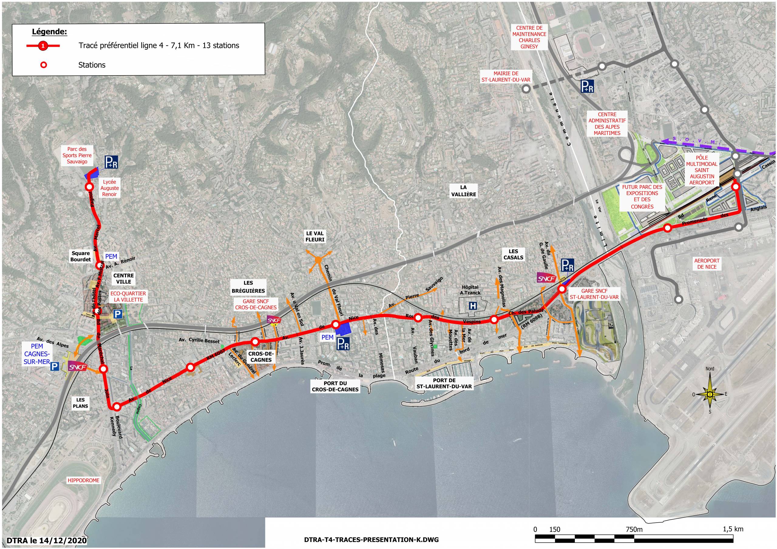 Présentation du projet ligne 4 - Métropole de Nice