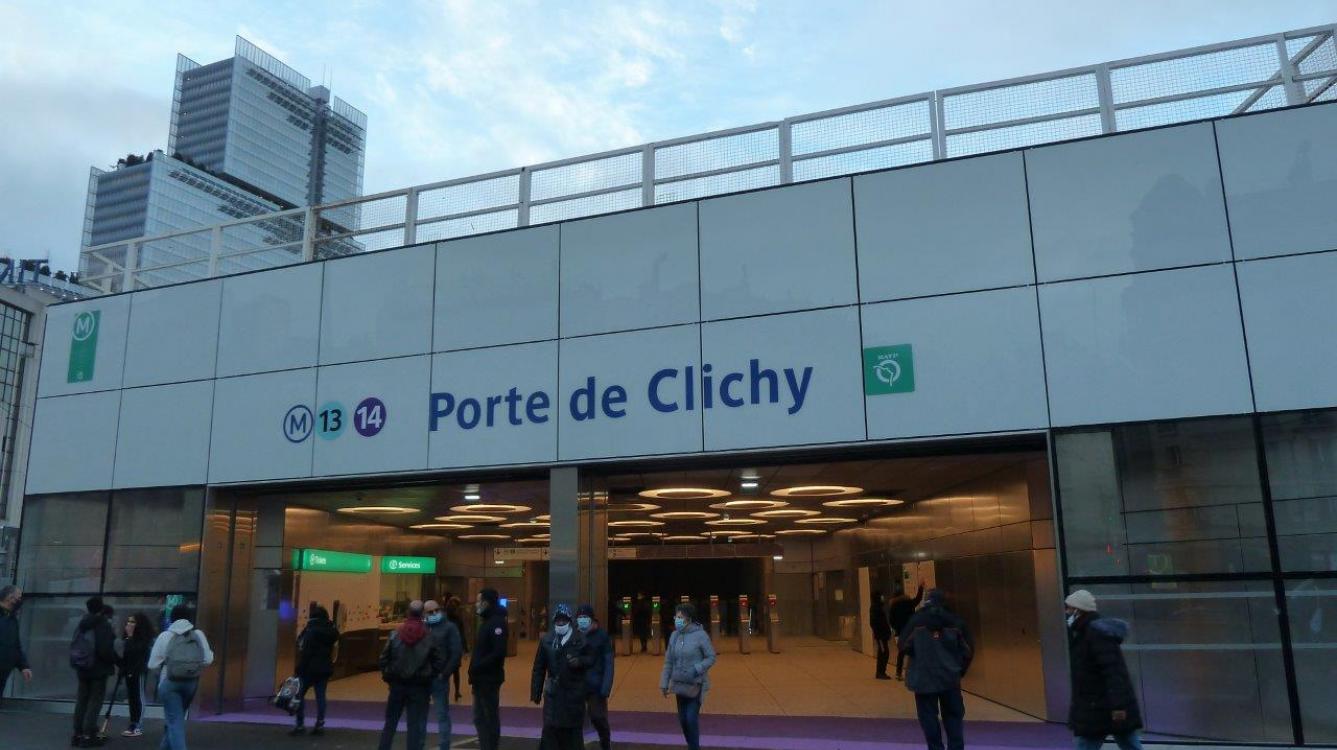 Mise en service de la station Porte de Clichy sur la ligne 14 FACS