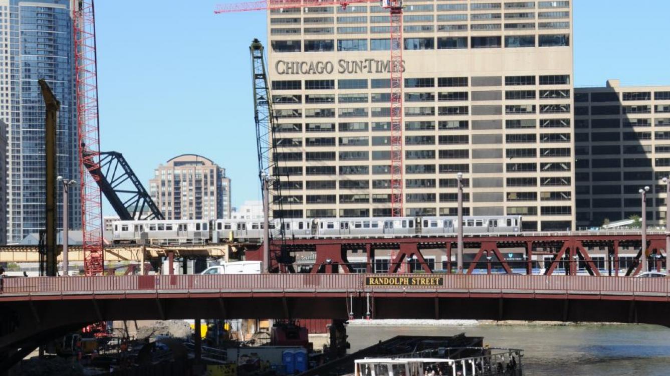 "Chicago river"  et le metro  