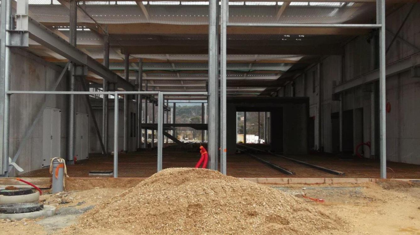 Tramway d'Aubagne - Intérieur du bâtiment de maintenance