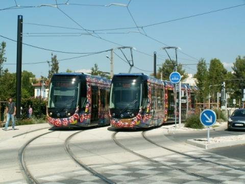 Tramway d'Aubagne station Piscine
