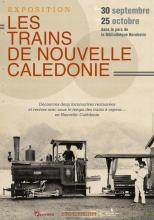 Affiche expo train à Nouméa