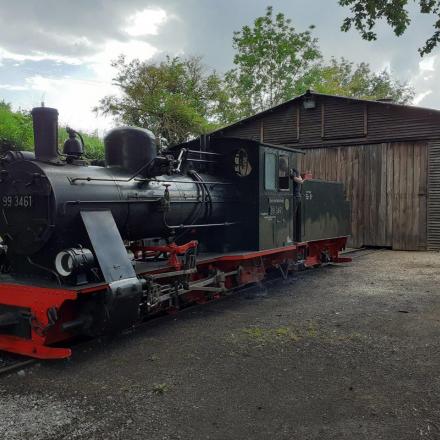 La locomotive 040 Vulcan au dépôt