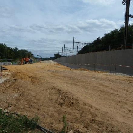 Site de la future gare de Saint-Cyr