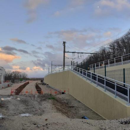 Emplacement du futur terminus de Saint-Cyr