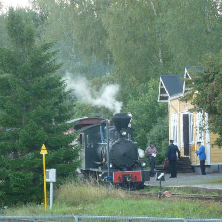 Humppila Le train à vapeur en gare