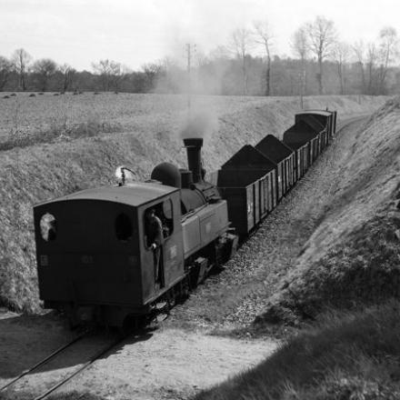 Collection Etievan : La Mallet 103 assure un train Tulle - Le Lonzac le 4 avril 1961 Photo JH Renaud