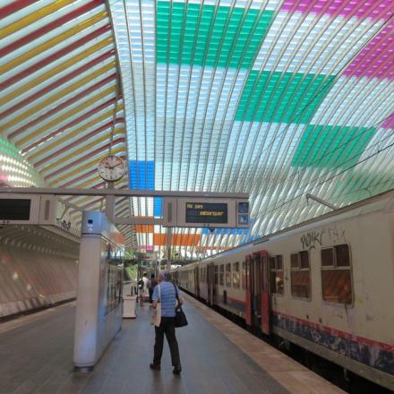 En gare de Liège-Guillemins