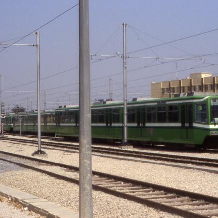 Aire de remisage des rames près de la gare TGM
