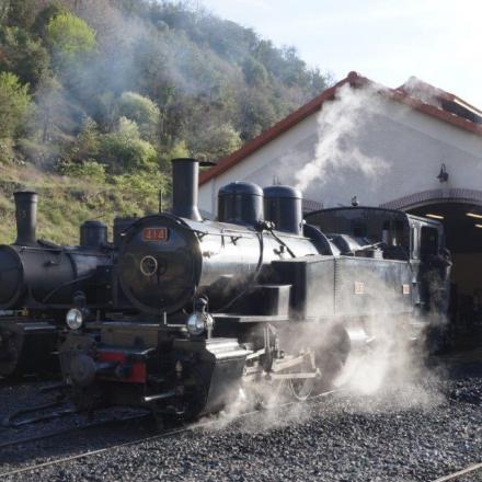 28 mars 2017, Cf du Vivarais : Préparations des locomotives Mallet - Ph L. Manoha