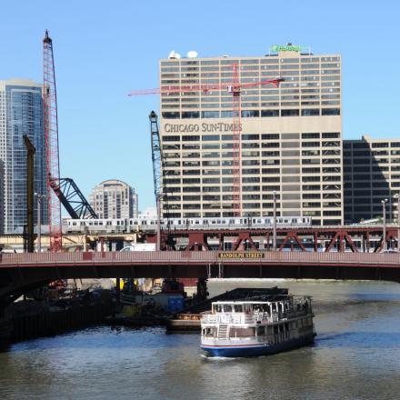 "Chicago river"  et le metro  