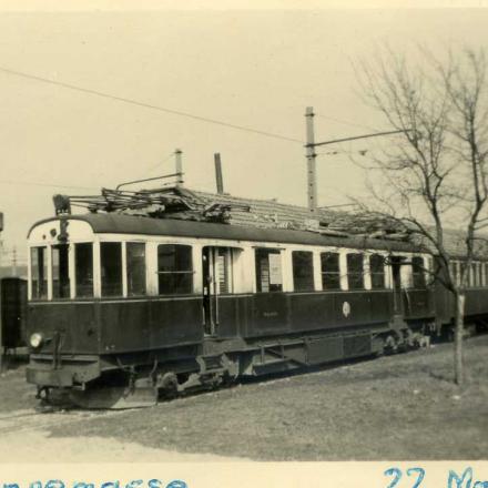 En gare d'Annemasse sur le Chemin de fer Annemasse Samoëns Sixt en 1958