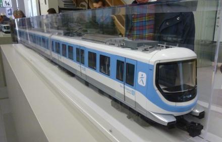 Maquette d'un train du GPE lignes 15-16-17