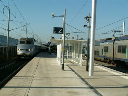 TER et TGV en gare d'Avignon TGV