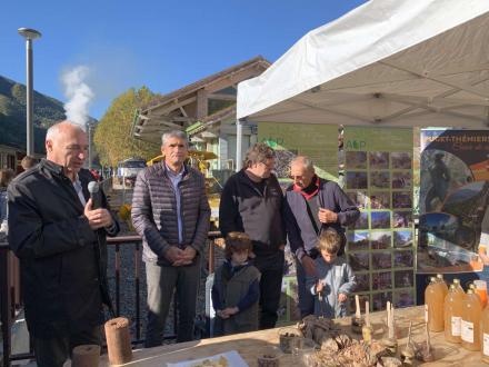 Les élus et le président du GECP : au premier plan, un grignon !