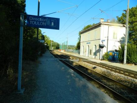 Le vieux bâtiment de la gare de la Pomme